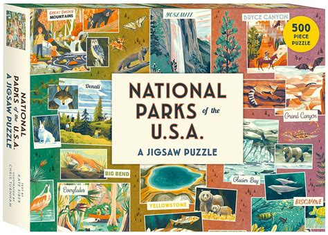 Buy National Parks of The USA: A Jigsaw Puzzle, 500 Pieces Online at ...