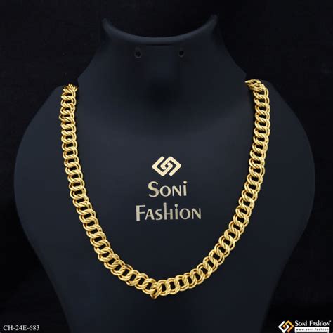 Gold Plated Chains for Men | Stylish Men’s Jewellery – Soni Fashion ...