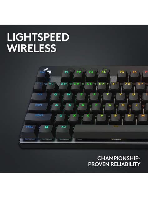 Logitech G PRO X TKL Lightspeed Wireless Gaming Keyboard, Black