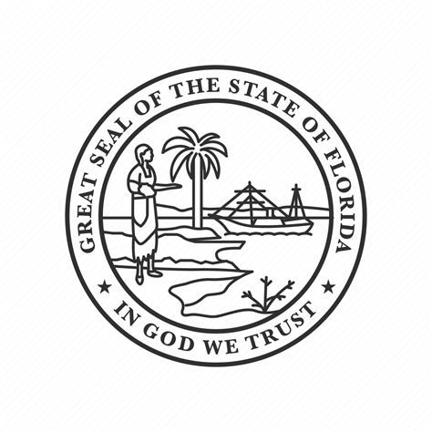 America, florida, seal, state, state seal, state symbol, usa icon ...