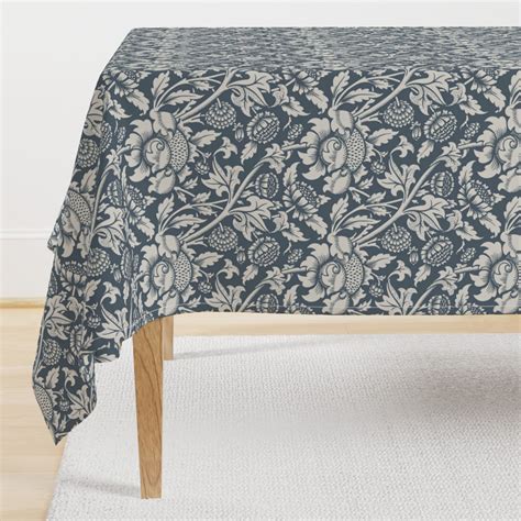 Wey By William Morris- Rectangular Tablecloth | Spoonflower