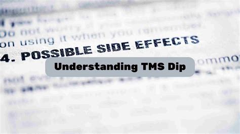 The TMS Dip Side Effects: Everything You Should Know | tDCS Devices