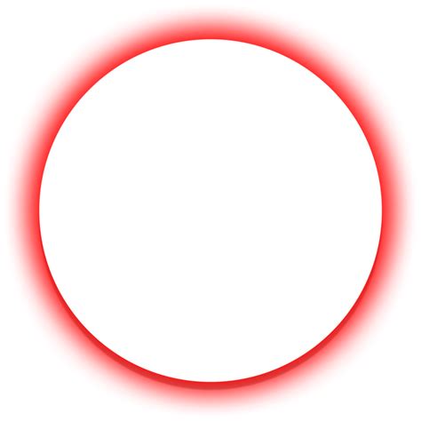 Transparent neon bright red circle badge 23982403 PNG