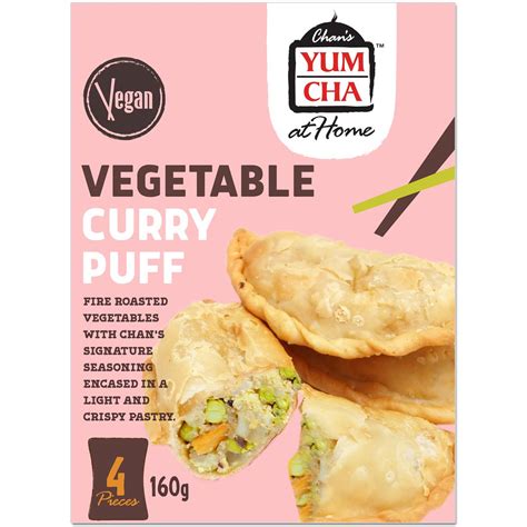 Calories in Chan's Yum Cha Veg Curry Puff calcount