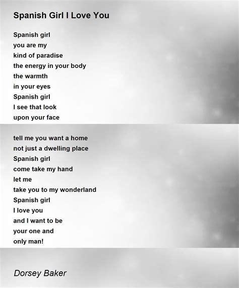 Love Poems In Spanish For Your Girlfriend