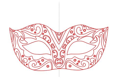 Mardi Gras Mask Drawing
