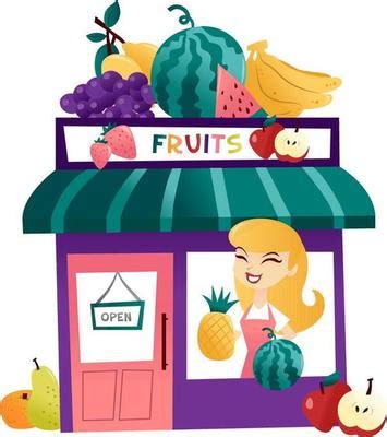 Fruit Shop Pizza Shop Sweet Shop Cartoon 的图像结果
