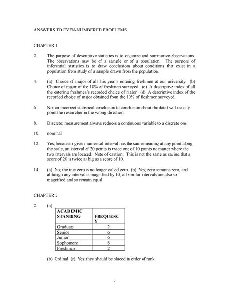 Answers to even-numbered problems - ANSWERS TO EVEN-NUMBERED PROBLEMS ...