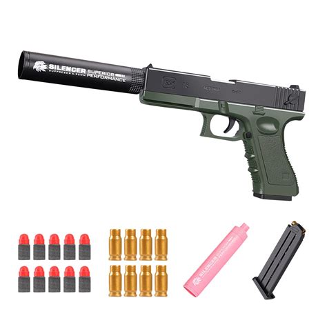 Buy Classic Glock & M1911 Soft Bullet Toy - 1: 1 Size Boys Toy s,Shell ...