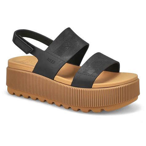 Reef Women's Water Vista Higher Sandal - Blac | SoftMoc.com