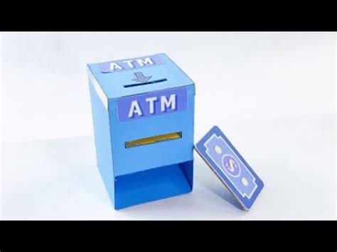 DIY ATM简单几步制作能存能取的存钱罐，简单好玩的ATM取款玩具