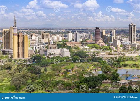 Nairobi Cityscape - Capital City of Kenya Stock Image - Image of center ...