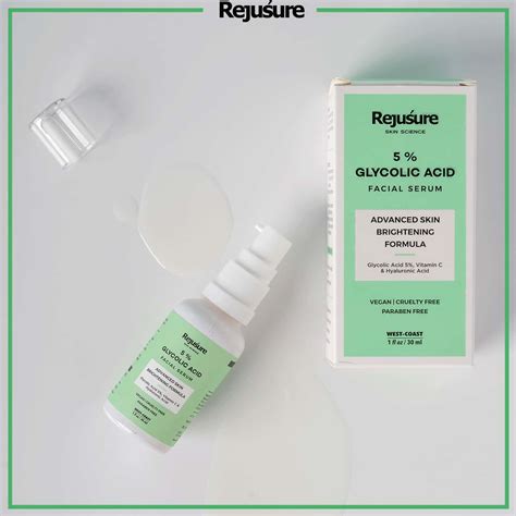 Buy REJUSURE 5% GLYCOLIC ACID FACIAL SERUM REDUCES PIGMENTATION DARK SPOTS & ACNE - 30 ML Online ...