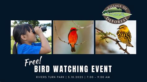 Bird Watching Event, Rivers Turn Park, Windsor, 10 May 2025 | AllEvents