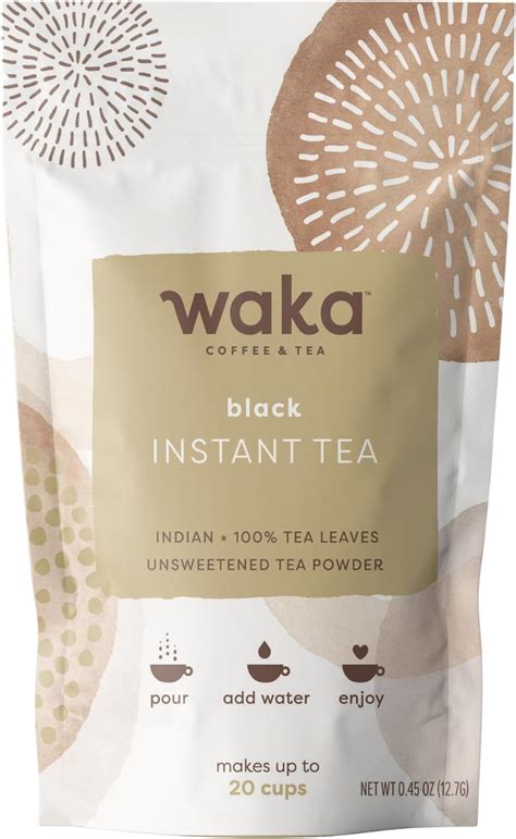 Amazon.com : Waka Instant Black Tea Mix, Classic - 100% Tea Leaves, No ...