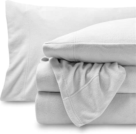 Amazon.com: Bare Home Super Soft Fleece Sheet Set - Queen Size - Extra ...