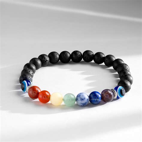 7 Chakra Natural Stone Bracelet – HOUSE OF BLACK MAMBA