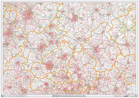 Image result for Midlands Postcode Map