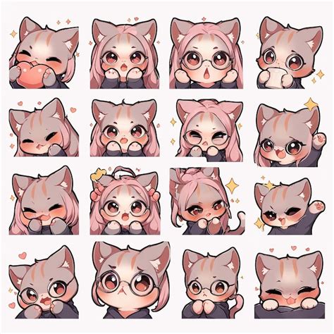 Twitch emotes cat Images - Free Download on Freepik