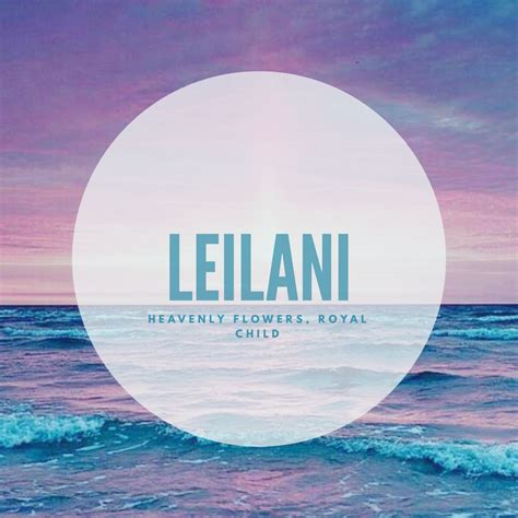 Leilani #Names #BabyNames #Leilani | Baby girl names, Baby names, Baby ...