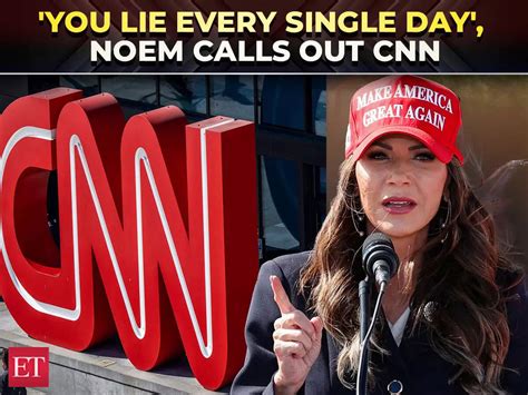 'You lie every single day', Kristi Noem calls out CNN over reporting on ...