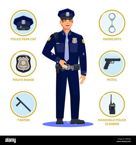 Policeman or police officer, cop in uniform Stock Vector Image & Art - Alamy