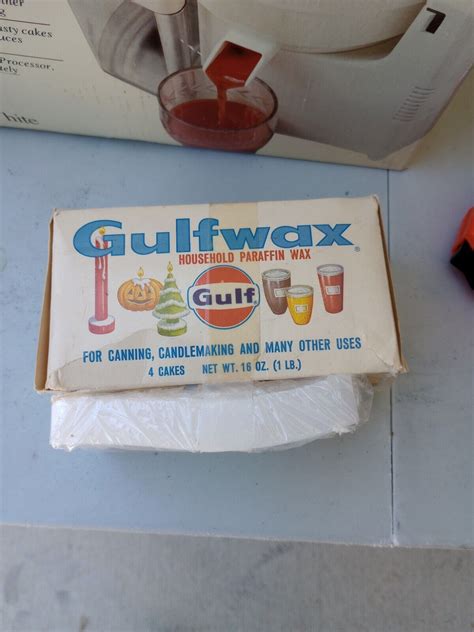 Gulf Wax 4.5 CAKES Household Paraffin Wax for Canning/Candle Making ...