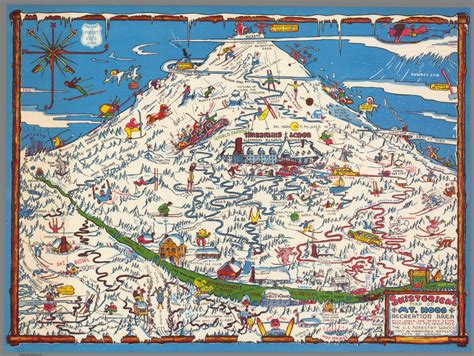 Skisterical map of Mt. Hood Recreation Area : with space for 50,000 ...