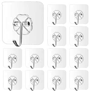 Party Propz Self Adhesive Wall Hooks – Set of 10 Pcs | Wall Hooks for ...