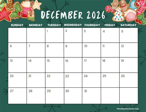 December 2026 Calendars (52 Free PDF Printables)