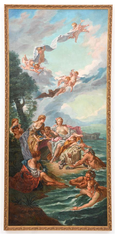Lot - Three Greek Mythology Oil Paintings