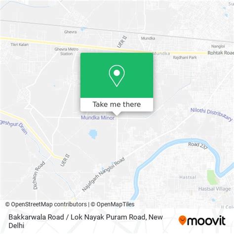 How to Get to Bakkarwala Road / Lok Nayak Puram Road in Delhi by Bus or ...