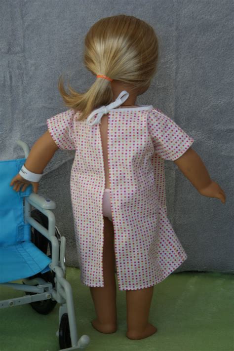 Arts and Crafts for your American Girl Doll: Hospital Gown and wrist ...