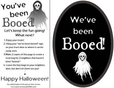 "Boo" Your Neighbor with These Free Kits! - Life as a LEO Wife