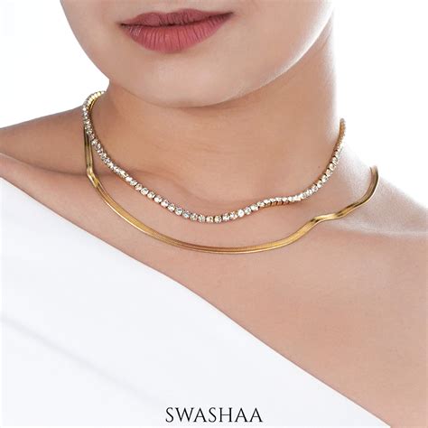 Dyani 18K Gold Plated Necklace – Swashaa