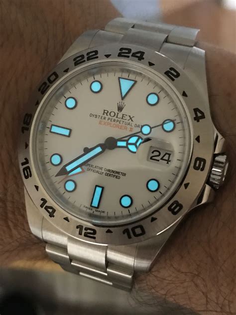 Rolex Explorer II 216570 Polar LUME SHOT | Rolex エクスプローラー, メンズ腕時計, 腕時計