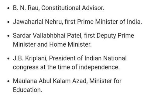 prepare a chart on important leaders who are the makers of the ...