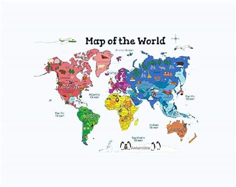 World Atlas Map for Kids 的图像结果