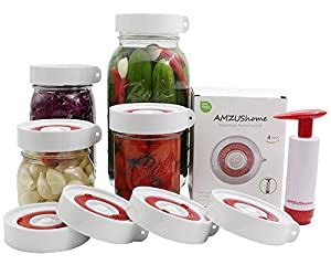 Buy AMZUShome Fermenting Lids Kit Waterless Airlock For Wide Mouth ...