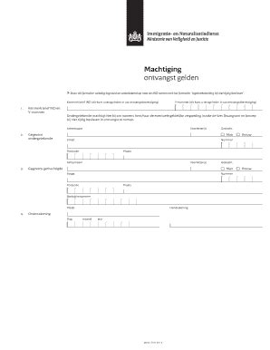 Machtiging Ontvangst Gelden Automatische Dwangsom - IND - Fill and Sign ...