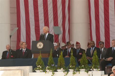 Unbroken line of vets keeps America free, Biden says | Article | The ...