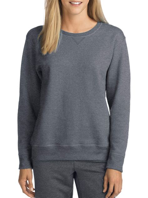 Hanes - Hanes Womens V-Notch Pullover Fleece Sweatshirt - Walmart.com