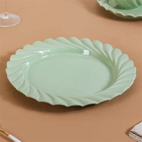 Green Dinner Set For 6 - Lao Luxury 22 Piece Dinner Set | Nestasia