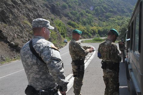 Military police from around the world hold joint traffic control point ...