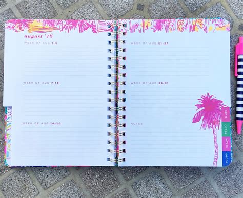 File to Style: 2016 - 2017 LILLY PULITZER AGENDA REVIEW