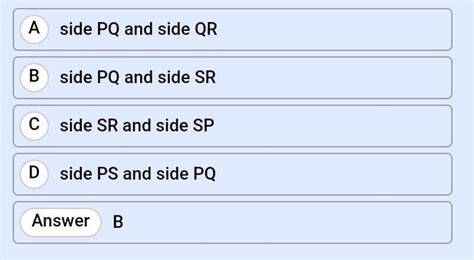 Choose the correct alternative answer. in square pqrs, m angle p =m ...