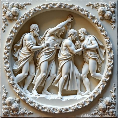 Low-Relief Carved Art Sculpture | Stable Diffusion Online