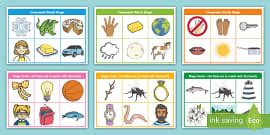 Compound Word Game Worksheet for Kids