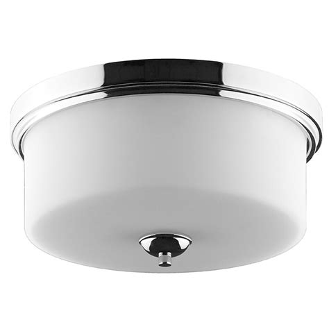 Ashton 2-Light 14.5-in Polished Chrome Flush Mount Light in the Flush ...