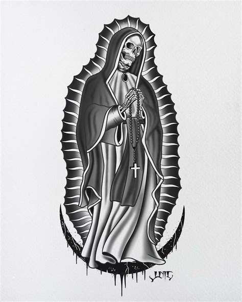 Pre-Tattoo Considerations for Santa Muerte Tattoos | Mexican art ...